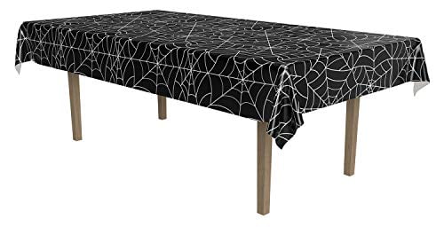 Beistle Spooky Icky Halloween Spider Web Table Cover Party Decoration