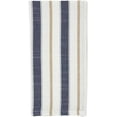 thumbnail image 3 of Fennco Styles Striped Linen Blend Cloth Napkins 20" W x 20" L, Set of 4 - Blue Dinner Napkins for Dining Room, Banquets, Family Gatherings, and Holidays, 3 of 4