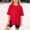 Red, variant on Girls Short Sleeve White Shirt Floral Print Loose Soft Blouse T-Shirt Classic Fit Back To School Clothes for Kids Hanukkah Girl Clothes Outifit