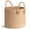 Jute Brown-14"W x 12"H, variant on Woven Jute Cotton Storage Basket White 14"W x 12"H Multipurpose Home Organization