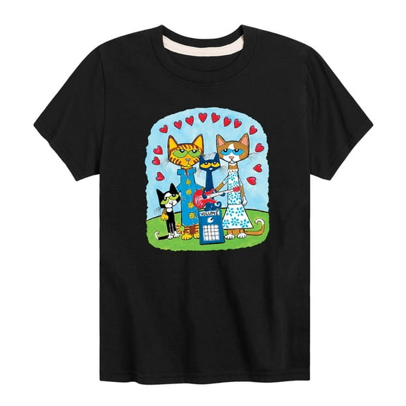 Pete The Cat - Family - Toddler And Youth Short Sleeve Graphic T-Shirt