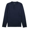 thumbnail image 2 of Alfani Mens First Impression Henley Shirt, Blue, XX-Large, 2 of 2