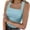 Light Blue, variant on Hot days, bold styles Olyvenn Square Neck Tops for Women Sleeveless Summer Tank Top Rib Knit Slim Fit Workout Shirts 2025 Trendy Clothes Outfits Brown M