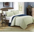 thumbnail image 2 of Lugano Reversible Color Block Modern design Quilt with Shams Set, 2 of 2