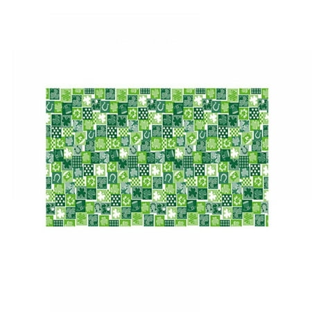 

Xmarks St Patrick s Day Tablecloth 54*108in Waterproof Spillproof Stain Resistant Shamrock Pattern Spring Washable Table Cloth for Dining Party
