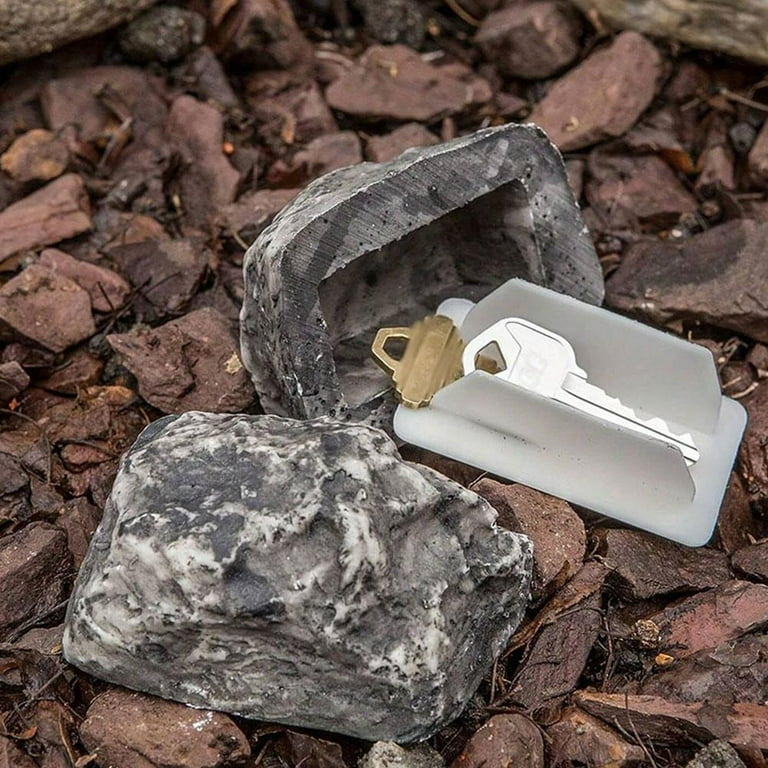Fake Rock Key Hider Veilig voor Buitentuin - Groot Formaat Ontwerp - Verberg een Huis