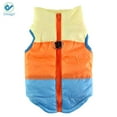 thumbnail image 4 of Deago Dog Pets Warm Vest Jacket Coat For Cold Weather Cotton Padded Vest Winter Clothes Zipper Closure with Leash Ring, 4 of 9