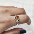 thumbnail image 6 of Natural Baltic Amber Ring, Baltic Amber Gemstone Ring, Tiny Bohemian Ring, 925 Sterling Silver, Designer Womens Ring, Christmas Thanksgiving, Handmade Statement Jewelry, Natural Amber, 6 of 8