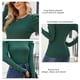 thumbnail image 4 of Tops De Punto Con Mangas AbullonadasSuéter De Punto De Mujer De Color Puro Con Cuello Redondo Para Viajes Y Citas ANGGREK Otros, 4 of 7