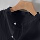 thumbnail image 4 of Camisetas de Manga Larga para Hombre Algodón Europa América Estilo Cuello de Soporte Boca Abierta Camisa de Manga Corta, Blusa de Poliéster Unisex, 4 of 6