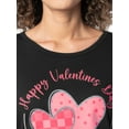 thumbnail image 5 of Valentine's Day Women’s Graphic Tee with Long Sleeves from Way To Celebrate, Sizes S to XXXL, 5 of 9
