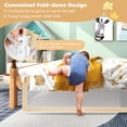 thumbnail image 3 of Infans 59" Breathable Baby Children Toddlers Bed Rail Guard Safety Swing Down Beige, 3 of 6