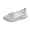 Gray, variant on Slip On Sneakers Women Breathable Mesh Knitted Woven Low Top Walking Shoes Lightweight Wide Width Non-Slip Shoes