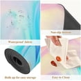 thumbnail image 3 of GZHJMY Trivet Table Runner, Heat Resistant Waterproof Table Decorative Hot Plates Mat, Table Protector for Hot Dishes and Pots,11.8"x 39.4", Abstract Marble Rainbow, 3 of 7