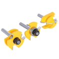thumbnail image 2 of Juego de brocas para fresadora de inglete Lock 3 piezas ángulo de 45 grados herramientas para trabajar la madera BRILLAR, 2 of 5