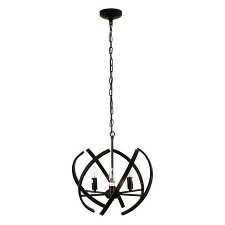 - CHLOE Lighting IRONCLAD Industrial 3 Light Oil Rubbed Bronze Ceiling Pendant 17