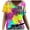 Hot Pink, variant on JTZGDY Vintage Floral Print Summer Tops for Women Casual Short Sleeve Oversized V Neck Graphic T-Shirts Loose Fit Comfy Beach Vacation Tunic Tees Shirt Blouse Black#04 L