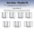 thumbnail image 4 of MidWest Homes for Pets Steel Pet Gate Extension, 3" Wide x 29" High, Graphite, 4 of 4