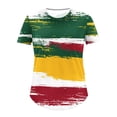 thumbnail image 4 of KIHOUT T-Shirt Imprimé Oversize pour Femmes 4 Juillet Manches Courtes Col Rond Ample Tops d'Été Multicolore TG, 4 of 4