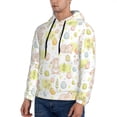thumbnail image 3 of Pofeuu Easter Rabbit Print Mens Casual Hooded Collar Drawstring Hoodies Pullover Sweatshirts Casual Long Sleeve Shirts-4X-Large, 3 of 7