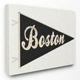 thumbnail image 2 of The Stupell Home Decor Collection Boston Pennant Black Wall Art, 2 of 5