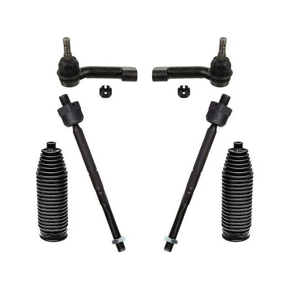 Front Tie Rod End Set - 6 Piece - Compatible with 2009 - 2017 Ford F-150 2010 2011 2012 2013 2014 2015 2016