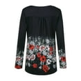 thumbnail image 4 of Birdeem Women Button Blouse Printing Casual Long Sleeves (No Positioning Printing, 4 of 9