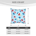 thumbnail image 4 of DouZhe Velvet Decorative Throw Pillow Covers Set of 2, Soft Square Cushion Cover with Invisible Zipper Patriotic Ice Cream Printing, 18"x18", 4 of 7