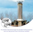thumbnail image 3 of Pavo 1 Set Stainless Steel Steel Stove Pipe Elbow Flue Pipe Household Elbow Chimney Pipe, 3 of 5