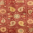 thumbnail image 1 of Ahgly Company Tapis d'Intérieur Carré Abstrait Orange, 7 Pieds Carré, 1 of 6