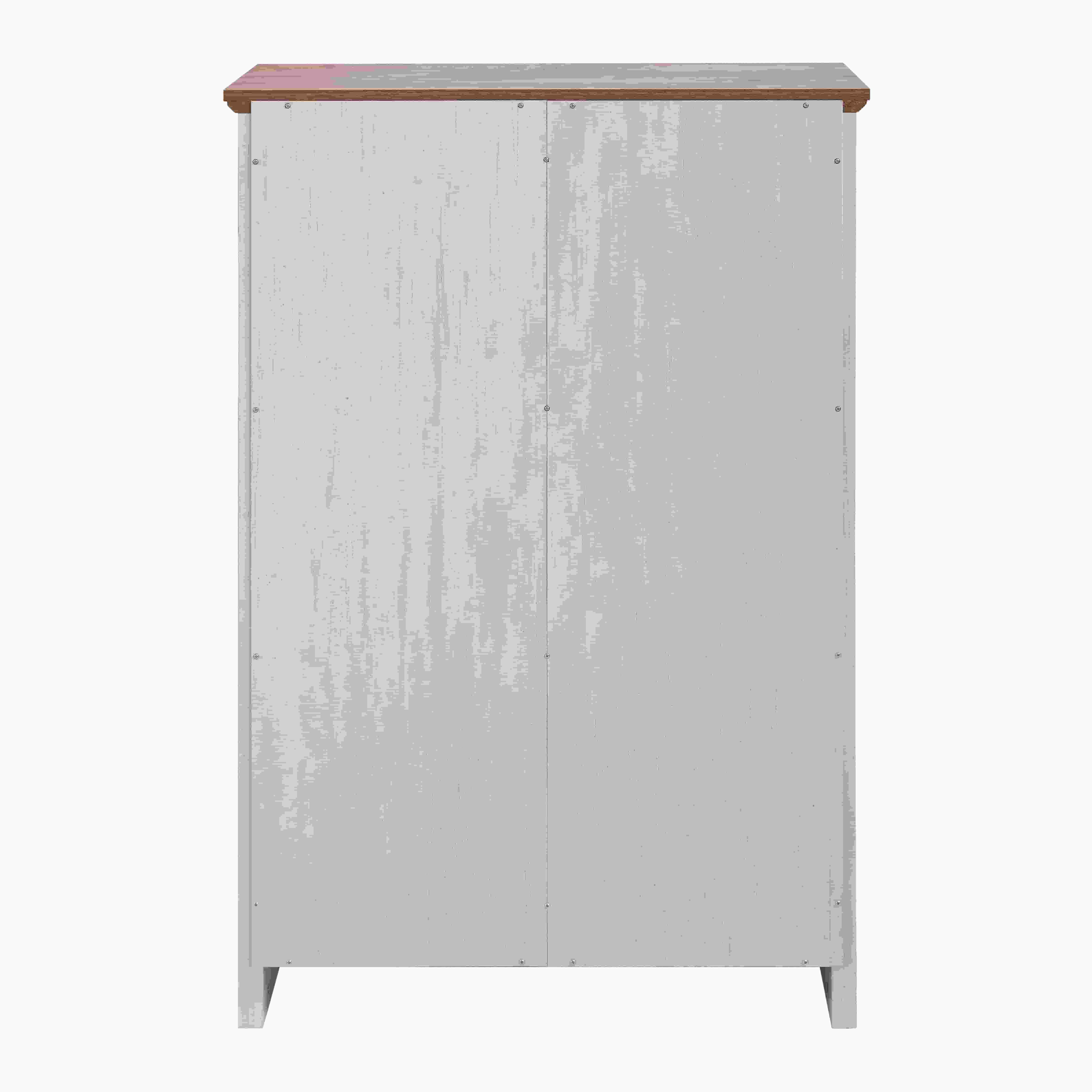 Aukfa 5 Drawers Dresser, Tall Dresser 5 Chest of Drawers w/Sliding Barn Door for Bedroom, Hallway,White