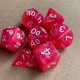 thumbnail image 2 of Juego de dados digitales para DND TPRG PRG, juego de dados poliédricos, fuente dorada, rosa, purpurina, 7 piezas, juegos de mesa D4, D6, D8, D10, D %, D12, D20, 2 of 4
