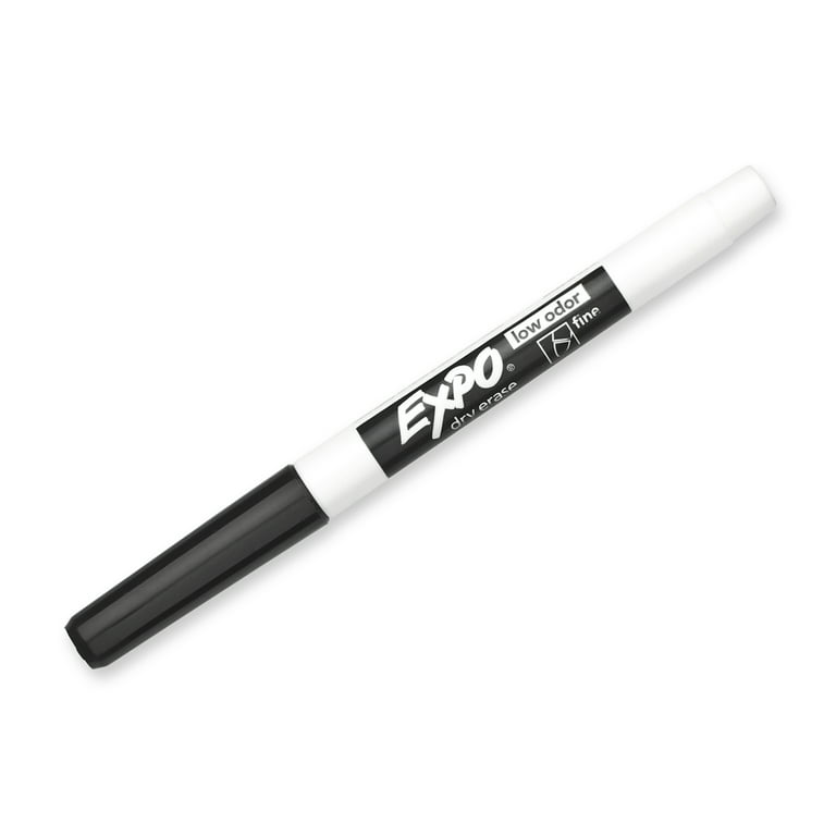 Expo® Wet Erase Markers - Fine Tip, Black