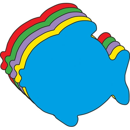 - Small Assorted Color Creative Foam Cut-Outs - Fish