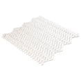 thumbnail image 4 of Sansill Vanil White0.5-in. x 1.5-in. Herringbone Matte Glass Mosaic Wall and Floor Tile, 4 of 6