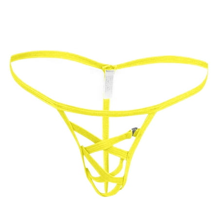

2PC Thongs For Women Pack Seamless Mens Ice Silk Briefs Male Men Slow Waist Micro Bikini G-Strings Panties