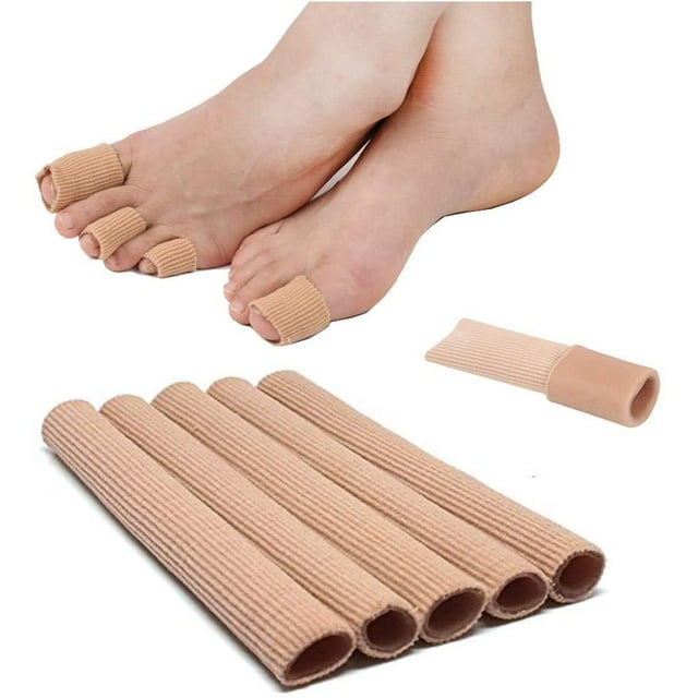 Nogis Big Toe Cap, 5 Pcs Breathable Toe Protector Toe Cover Sleeves, Provides Relief from Missing or Ingrown Toenails, Corns, Blisters, Hammer Toes, Reduce Friction.