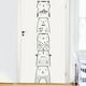 thumbnail image 5 of Gwong Decoración hogareña Lindo oso gato animal extraíble DIY Etiqueta engomada de la pared puerta nevera ventana decoración Gwong 21009154, 5 of 7