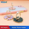 thumbnail image 2 of Anneau de Doigt en Métal à 360 Degrés Support de Fleurs pour Téléphone Intelligent Support de Téléphone Intelligent Support pour Iphone 11 12 Pro Max Téléphone Intelligent Rouge, 2 of 6