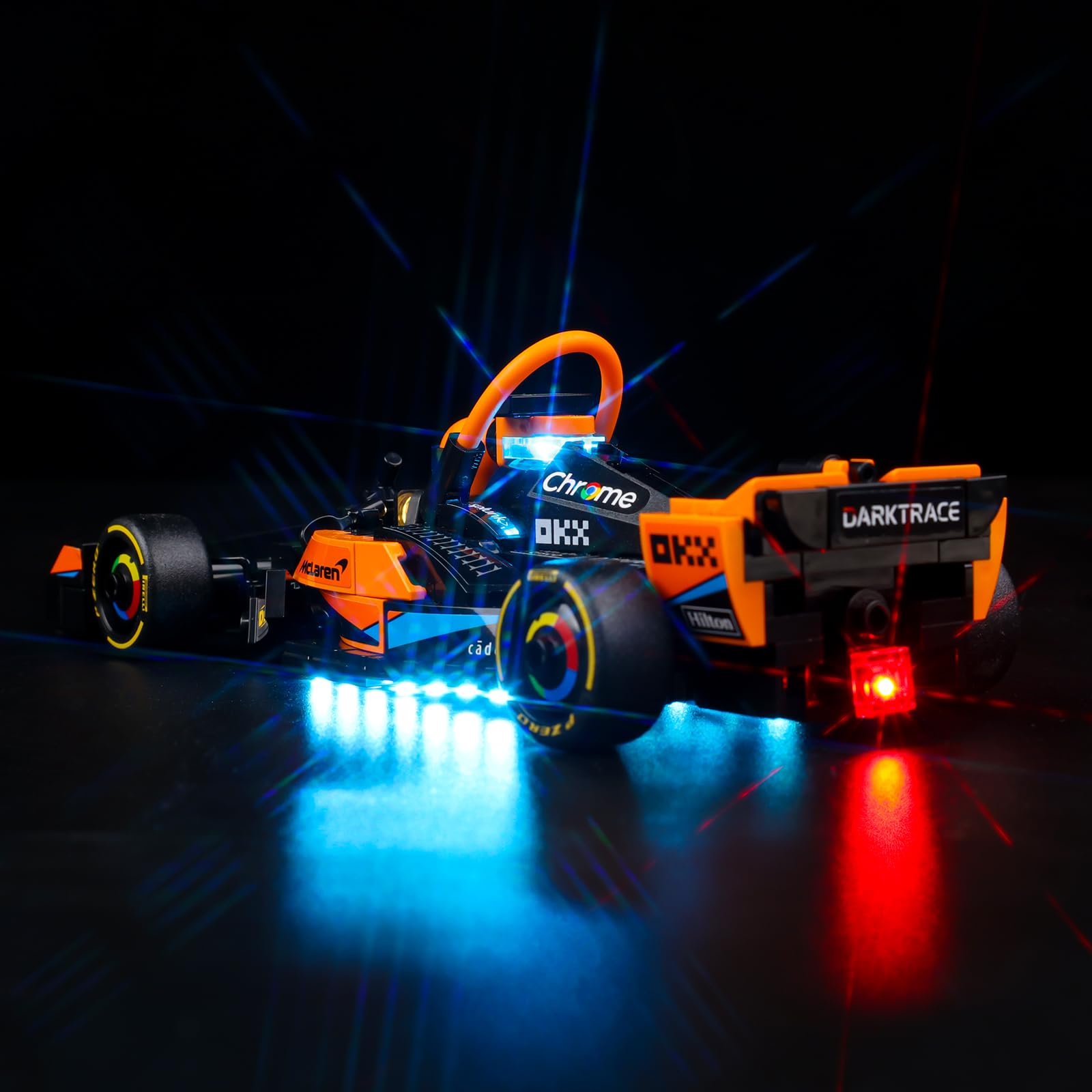 Kyglaring LED Light Kit for Lego Speed Champions 2023 McLaren Formula 1 Race Car Toy (No Model)-The Lighting Set Compatible with LEGO Racing Vehicle 76919 (Classic Version)