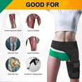 thumbnail image 2 of Hip Brace And Groin Support Compression Wrap Adjustable Groin Brace Wrap For Sciatica Relief Thigh Hamstring Quadriceps Injury Hip Arthritis Zekai, 2 of 5