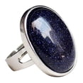 thumbnail image 1 of Anillo de Cristal Natural Zulema piedras preciosas ovalado, 1 of 5