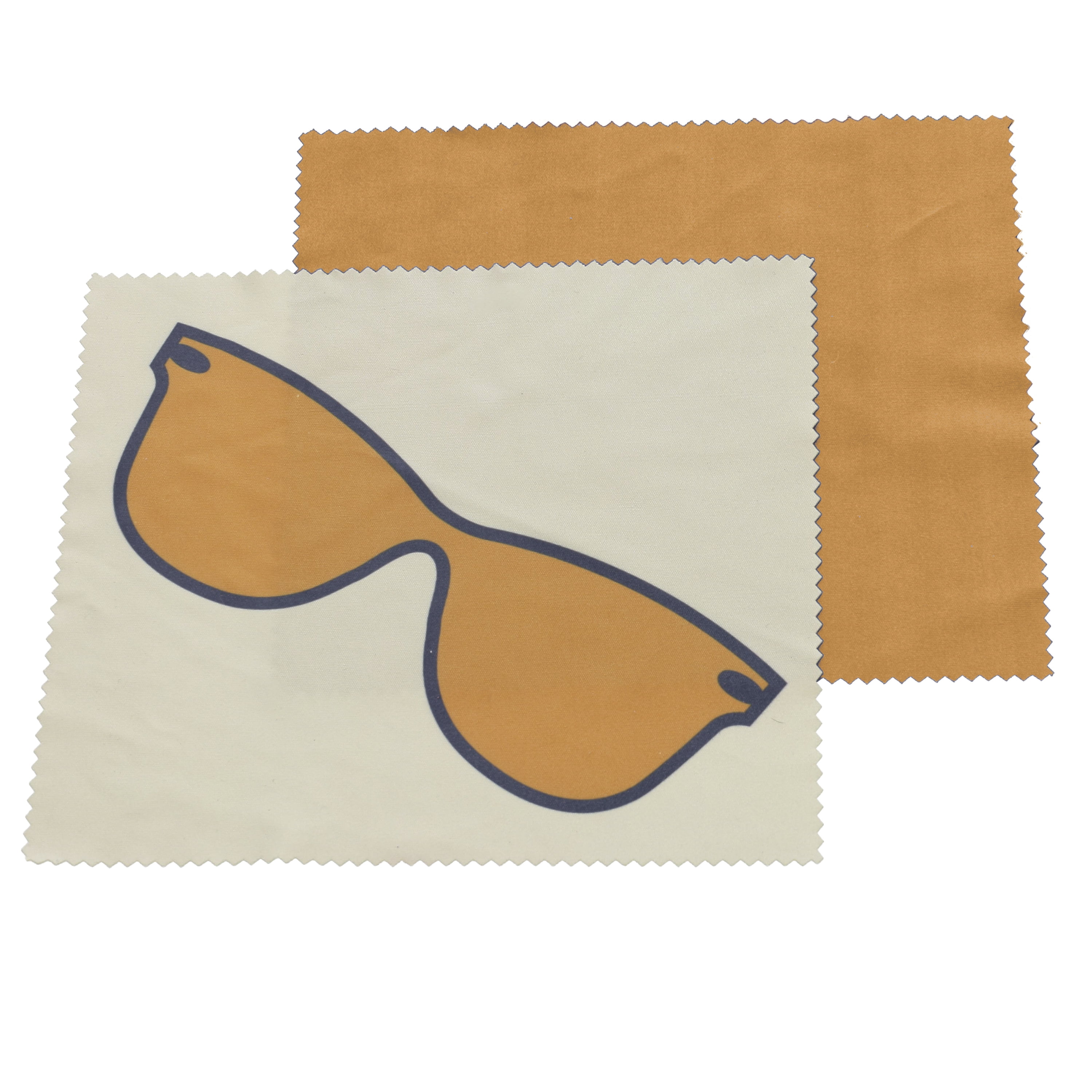 Croakies Eyeglass Cleaning Cloth, Orange, 2 Pack