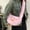 Pink PK, variant on WIZUTIZ Originality Satchel, Cute Handbag, Doll Mini Bags, Personalized Satchel, Unique And Cute Look Womens Handbags Womens Messenger Bags Womens Crossbody Bags Solid Bags Large-Capacity Bag Gray