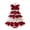 Red White, variant on OIUR DIY Crochet Christmas Tree Kit Small Xmas Tree Craft Kit with Bow And Faux Pearl Handmade Holiday Decoration for Beginners