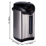 4L Hot Water Dispenser with 4 Temperature Settings, 680W Fast Heating, 304 Stainless Steel, Child Lock, 360° Base for Tea Coffee Milk