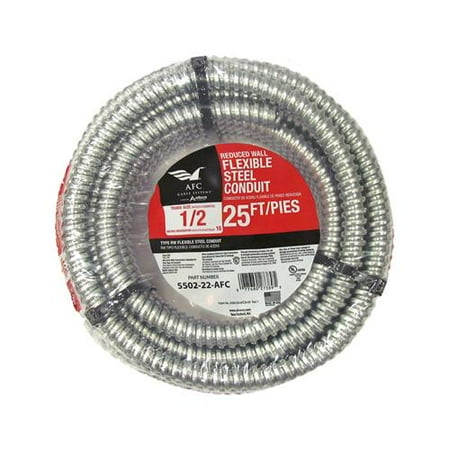 UPC 077680273895 product image for Afc Cable Systems 5502-22-AFC 1/2-Inch x 25-Ft. FSC Greenfield Flexible Steel Co | upcitemdb.com