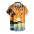 thumbnail image 5 of Ynynloco Hawaiian Shirts for Men Wrinkle Free Short Sleeve Beach Shirts Button Down Tropical Aloha Casual Summer Party Holiday Shirts, 5 of 6