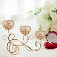 thumbnail image 4 of Candelabros de cristal de 2 piezas, candelabros de 3 brazos, de para bodas, 4 of 9