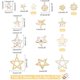 thumbnail image 5 of 40 dijes de estrella dorada, 5 estilos de perla y diamantes de imitación, dijes de pentagrama dorado, colgantes de perlas, pequeños y delicados dijes., 5 of 6